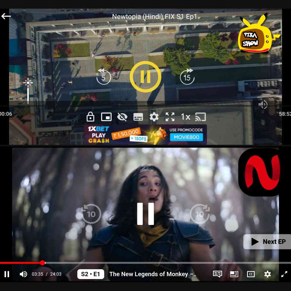 NetMirror Vs Pikashow Built in Media Player Comparison NetMirror Vs Pikashow Built in Media Player Comparison